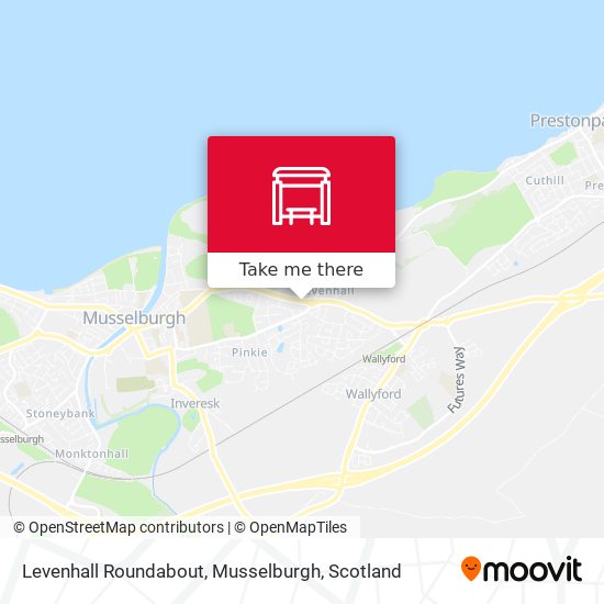 Levenhall Roundabout, Musselburgh map