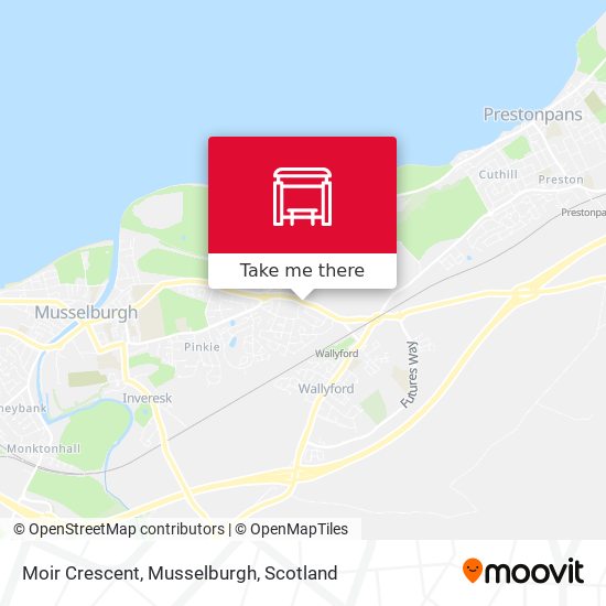 Moir Crescent, Musselburgh map