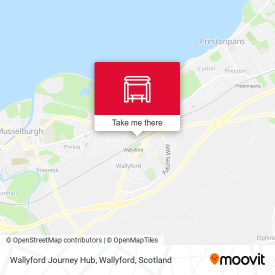 Wallyford Journey Hub, Wallyford map