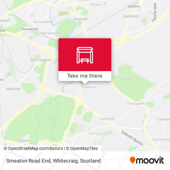 Smeaton Road End, Whitecraig map