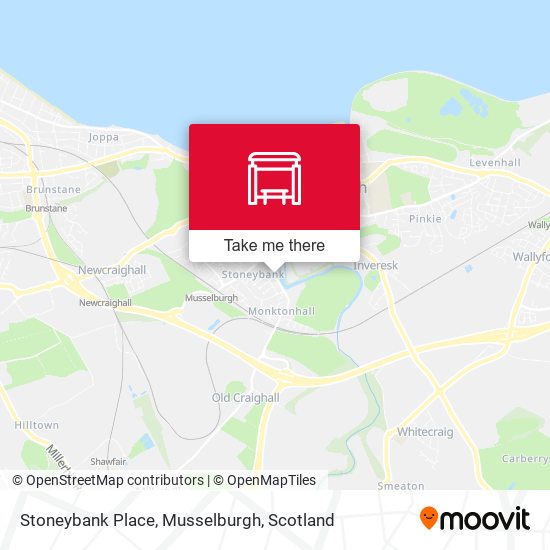 Stoneybank Place, Musselburgh map