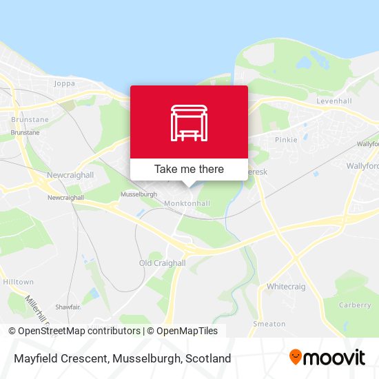 Mayfield Crescent, Musselburgh map