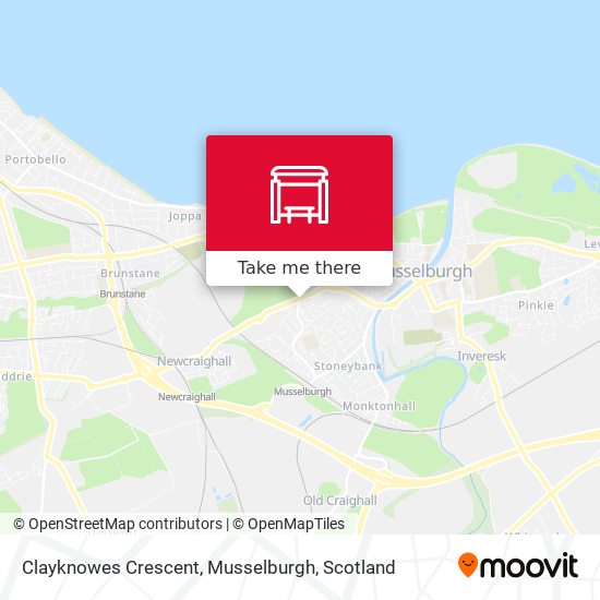 Clayknowes Crescent, Musselburgh map