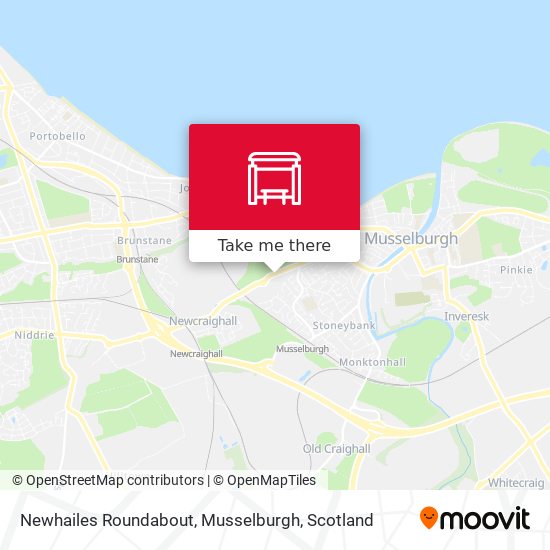 Newhailes Roundabout, Musselburgh map