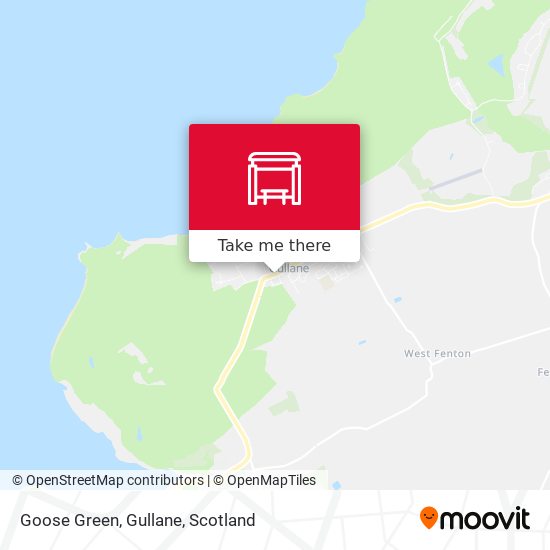 Goose Green, Gullane map