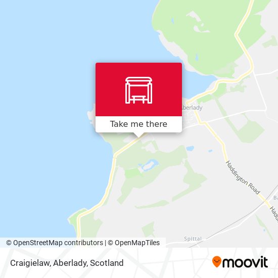 Craigielaw, Aberlady map