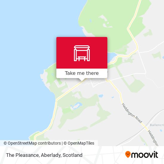 The Pleasance, Aberlady map
