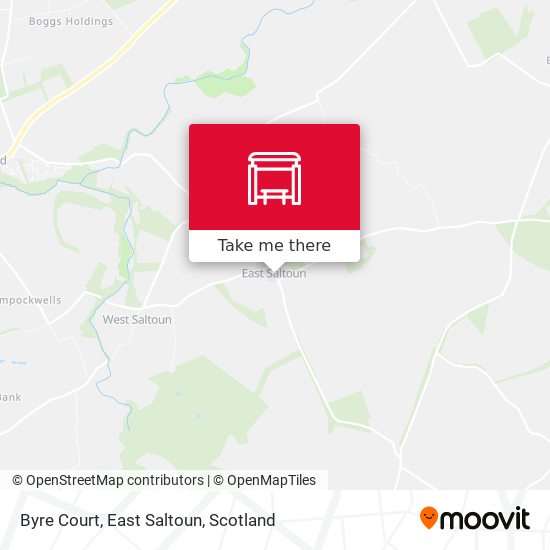 Byre Court, East Saltoun map