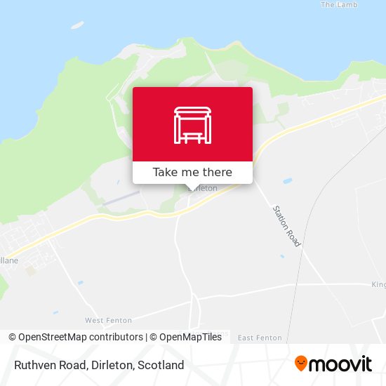 Ruthven Road, Dirleton map