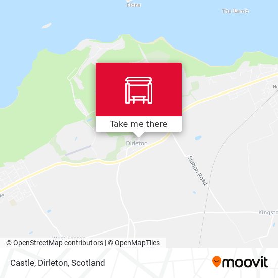 Castle, Dirleton map