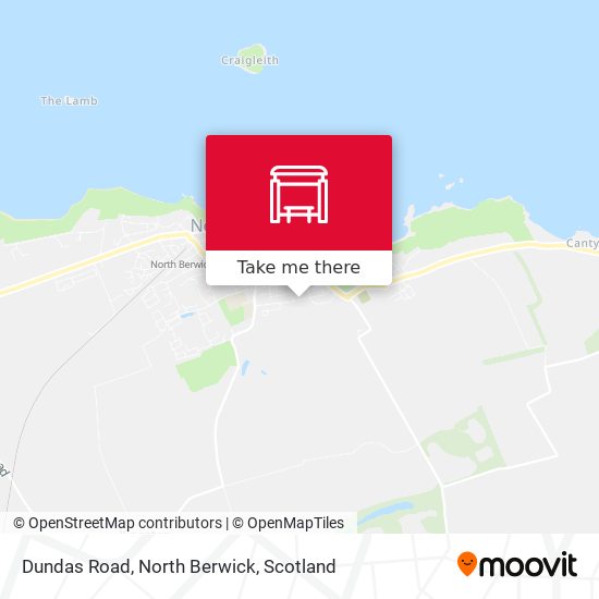 Dundas Road, North Berwick map