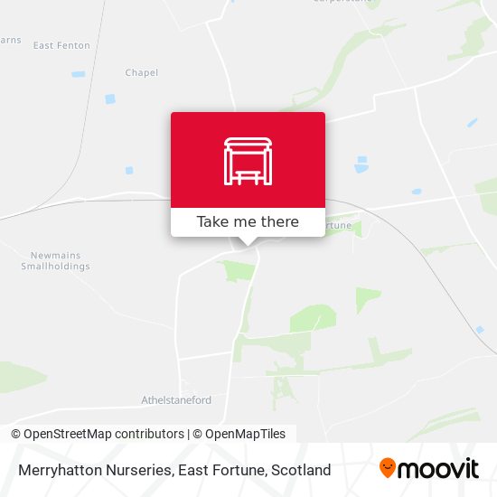 Merryhatton Nurseries, East Fortune map