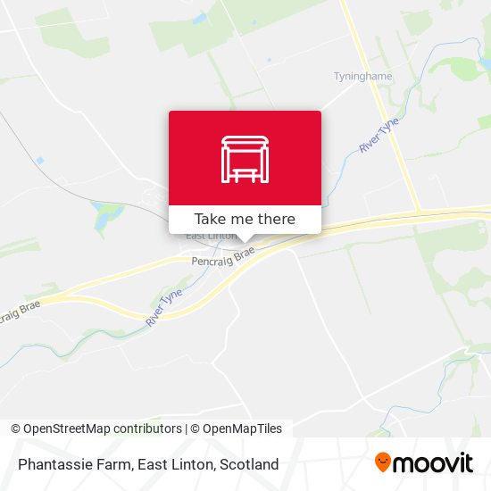 Phantassie Farm, East Linton map