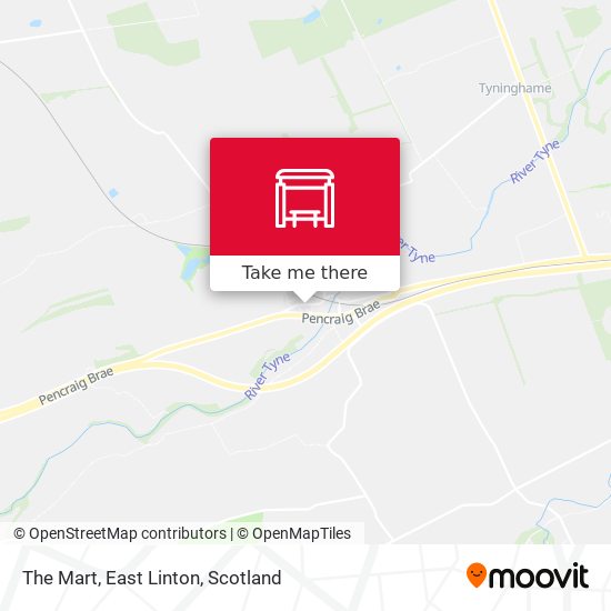 The Mart, East Linton map