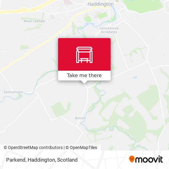 Parkend, Haddington map