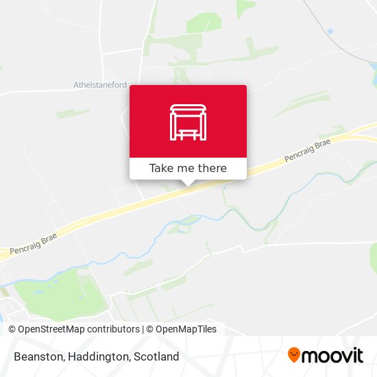 Beanston, Haddington map