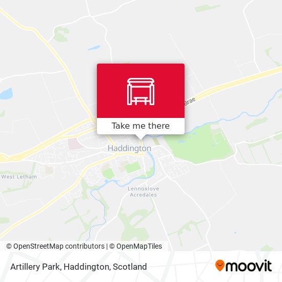 Artillery Park, Haddington map