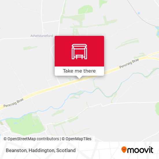 Beanston, Haddington map