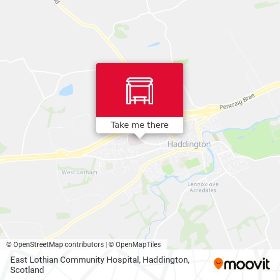 East Lothian Community Hospital, Haddington map