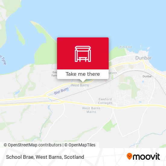 School Brae, West Barns map