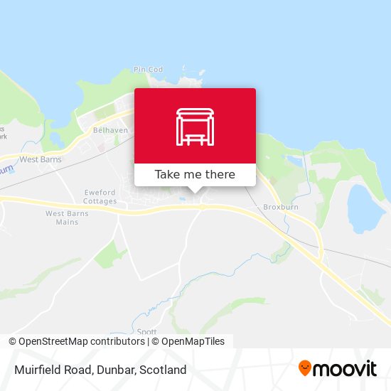 Muirfield Road, Dunbar map