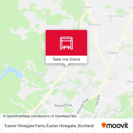 Easter Howgate Farm, Easter Howgate map