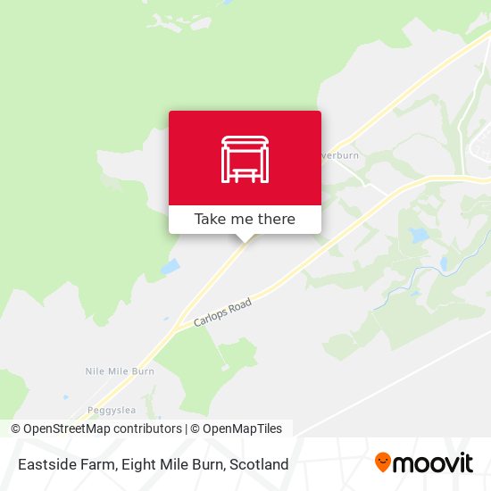 Eastside Farm, Eight Mile Burn map