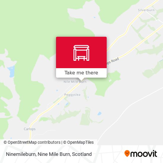 Ninemileburn, Nine Mile Burn map