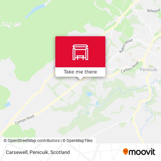 Carsewell, Penicuik map