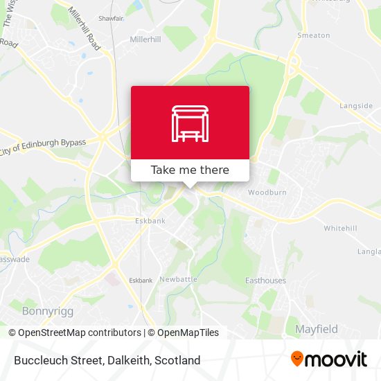 Buccleuch Street, Dalkeith map