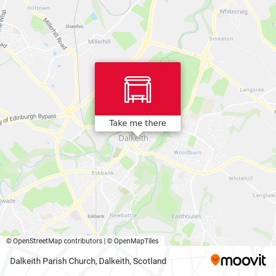 Dalkeith Parish Church, Dalkeith map