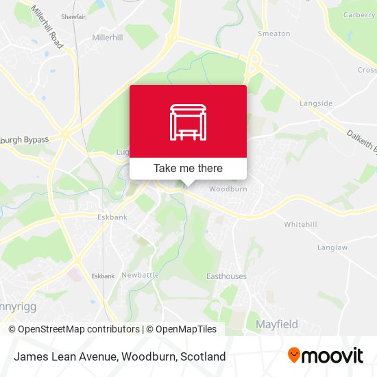 James Lean Avenue, Woodburn map