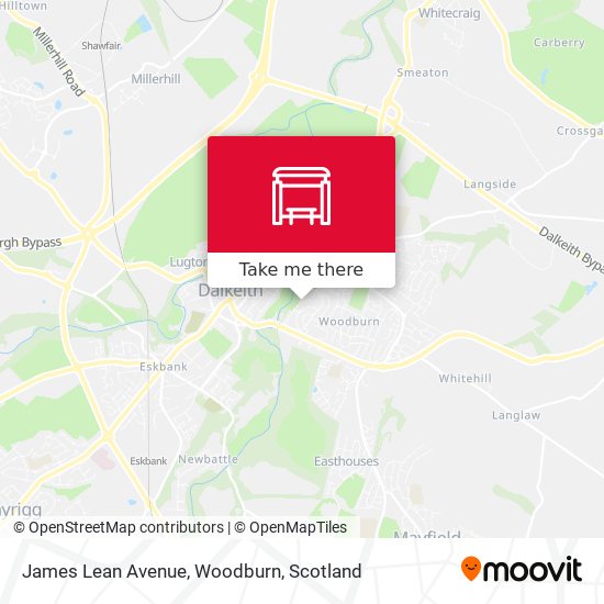 James Lean Avenue, Woodburn map