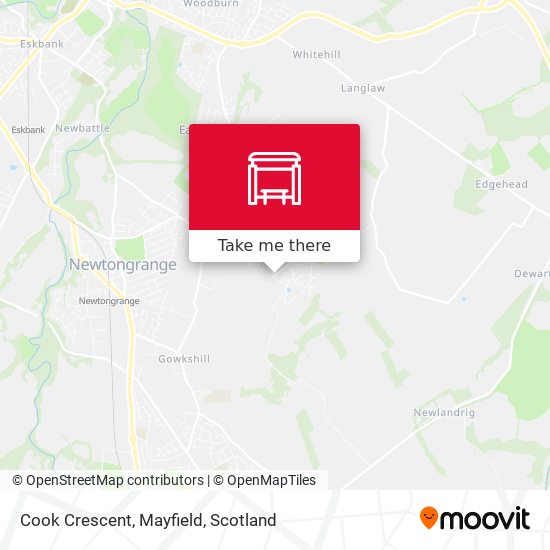 Cook Crescent, Mayfield map