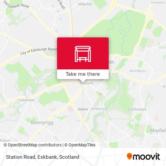 Station Road, Eskbank map