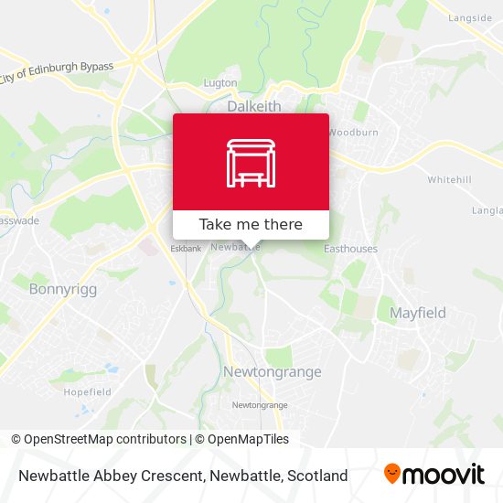 Newbattle Abbey Crescent, Newbattle map