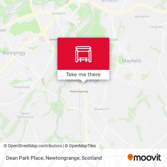 Dean Park Place, Newtongrange map