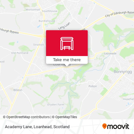 Academy Lane, Loanhead map