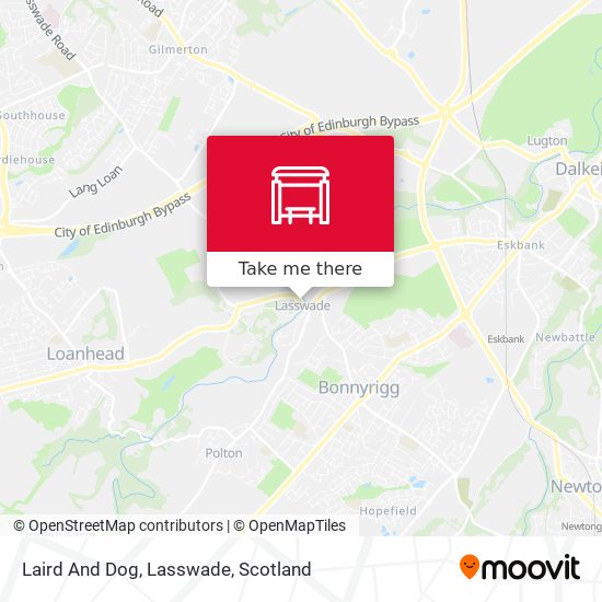 Laird And Dog, Lasswade map