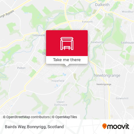 Bairds Way, Bonnyrigg map