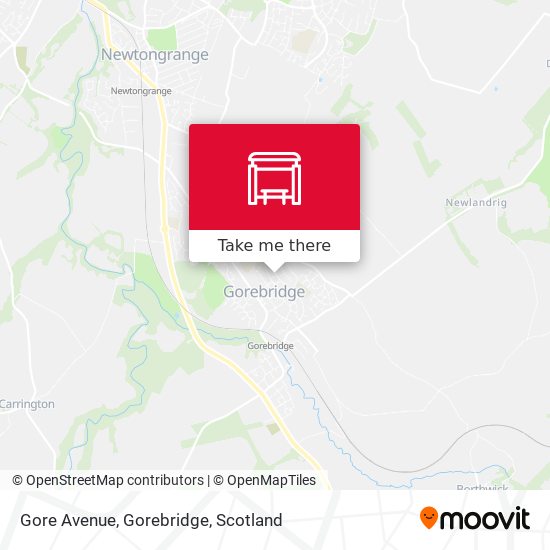 Gore Avenue, Gorebridge map