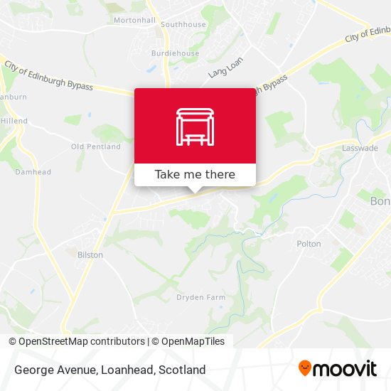 George Avenue, Loanhead map