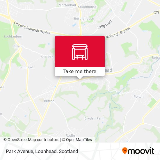Park Avenue, Loanhead map