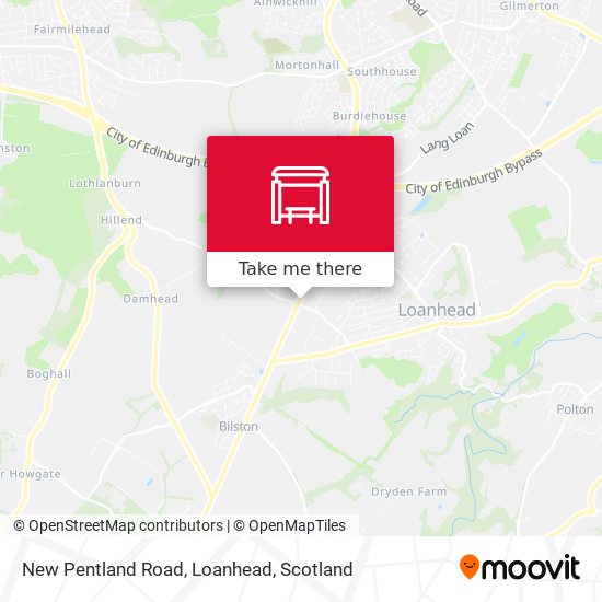 New Pentland Road, Loanhead map