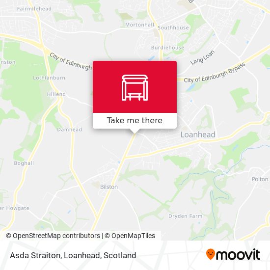 Asda Straiton, Loanhead map