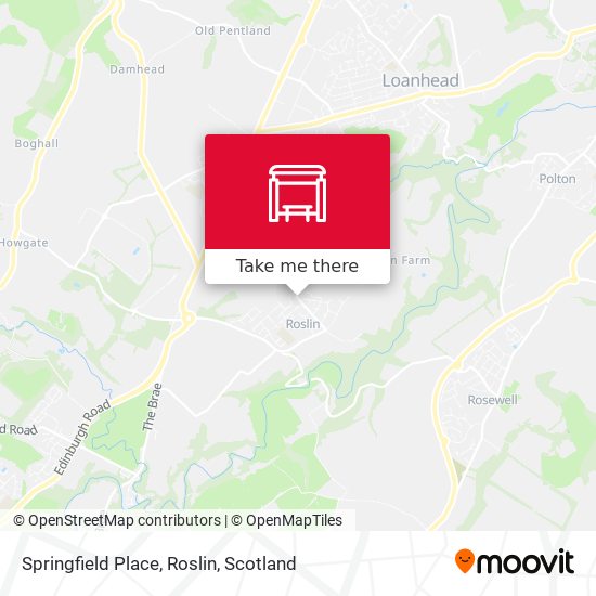 Springfield Place, Roslin map