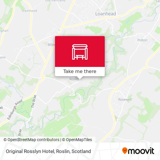 Original Rosslyn Hotel, Roslin map