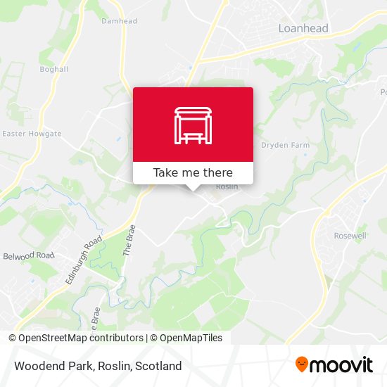 Woodend Park, Roslin map