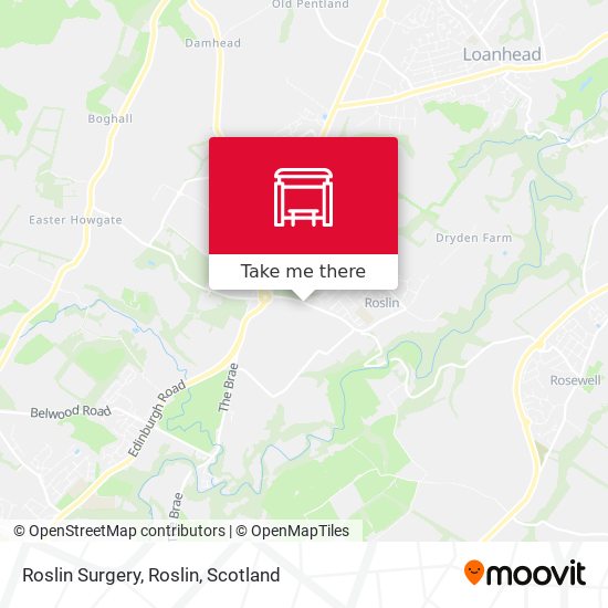 Roslin Surgery, Roslin map
