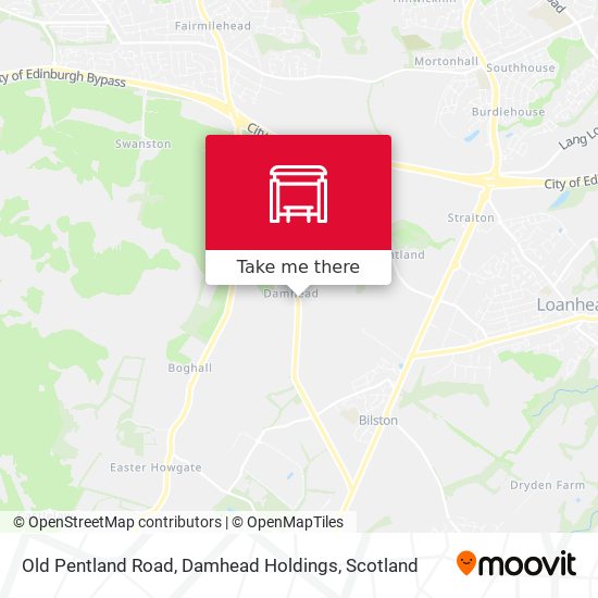 Old Pentland Road, Damhead Holdings map